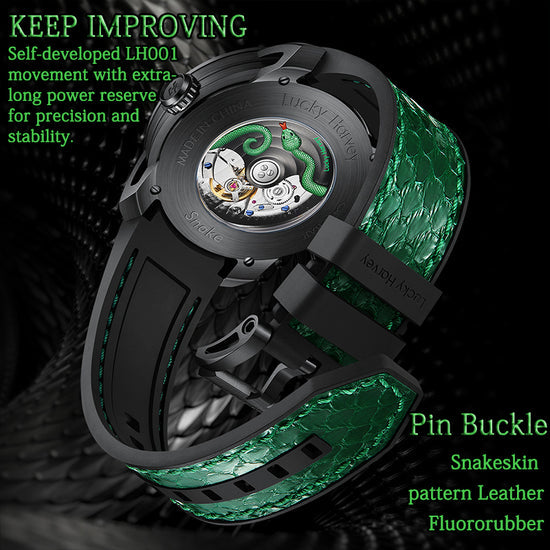 2024 New Arrival Spit Out Tongue Silver Snake Automata Watch Lucky Harvey TIMEMASTER