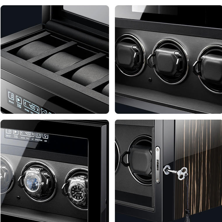 Automatic Watch Winder 3 Slots MQ-Z7335 Timemaster & Co