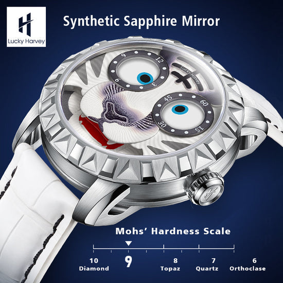 【Limited Edition 2022pcs】White Tiger Moving Eye Automatic Watch For Man Luminous Lucky Harvey TIMEMASTER