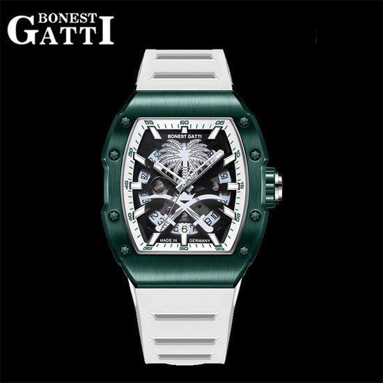 BONEST GATTI Skeleton Movement Watch Auto Calendar Citizen Automatic Mechanical Movement Luminous Sapphire Men's watch BG9904 TIMEMASTER