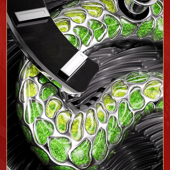 【Limited Edition 100pcs】2025 Green Enamel Snake Automata Chiming Mechanical New Watch Lucky Harvey TIMEMASTER