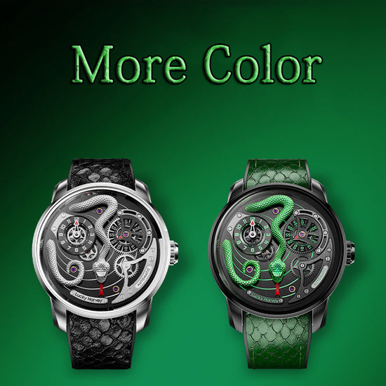 2024 New Arrival Spit Out Tongue Silver Snake Automata Watch Lucky Harvey TIMEMASTER