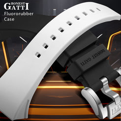 BONEST GATTI 224 Zricon Bezel Tonneau shaped Skeleton Sapphire Crystal Watch BG5004 TIMEMASTER