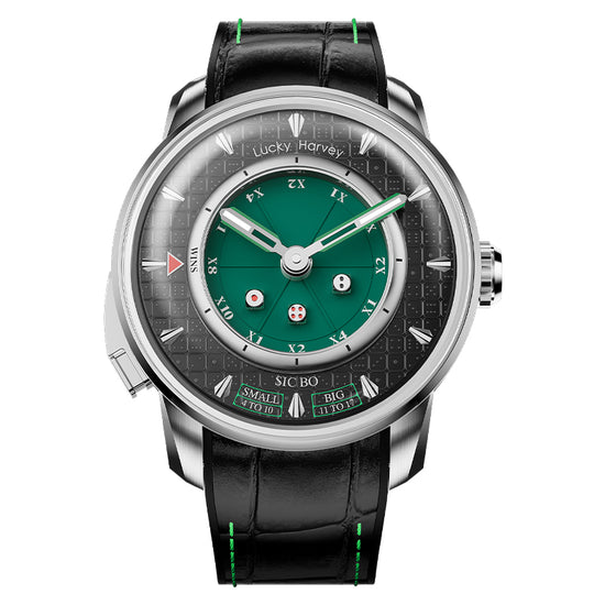 Player Series Green Sic Bo Automatic Watch Lucky Harvey TIMEMASTER