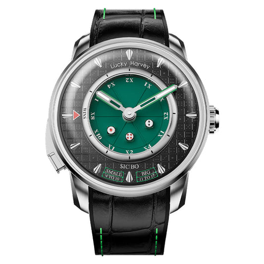 Player Series Green Sic Bo Automatic Watch Lucky Harvey TIMEMASTER
