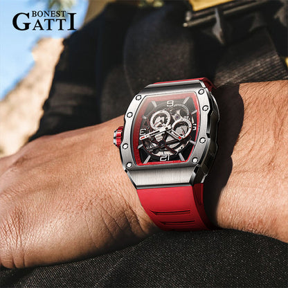 BONEST GATTI CITIZEN Movement Luminous 42h Roud Shaped Case Automatic Watch BG9903 TIMEMASTER