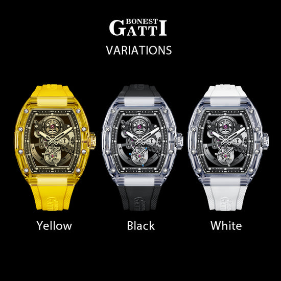 BONEST GATTI Tourbillon Skeleton Movement Watch BG7001 TIMEMASTER