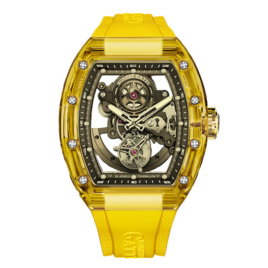 BONEST GATTI Tourbillon Skeleton Movement Watch BG7001 TIMEMASTER