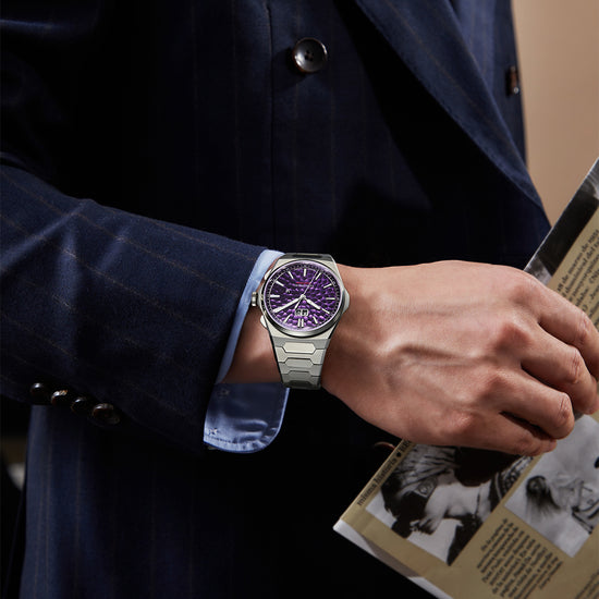【Limited Edition 300pcs】Hammer Dial Big Date Automatic Winding Black Chiming Watch Lucky Harvey TIMEMASTER