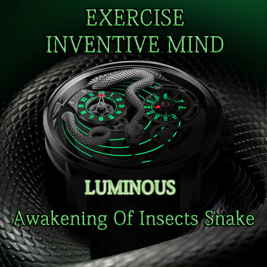 2024 New Arrival Spit Out Tongue Silver Snake Automata Watch Lucky Harvey TIMEMASTER