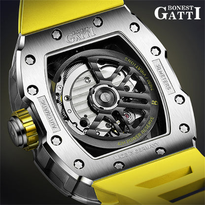 BONEST GATTI CITIZEN Movement Luminous 42h Roud Shaped Case Automatic Watch BG9903 TIMEMASTER