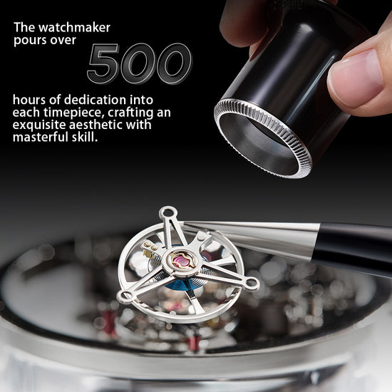 BONEST GATTI Tourbillon Skeleton Movement Watch BG7001 TIMEMASTER