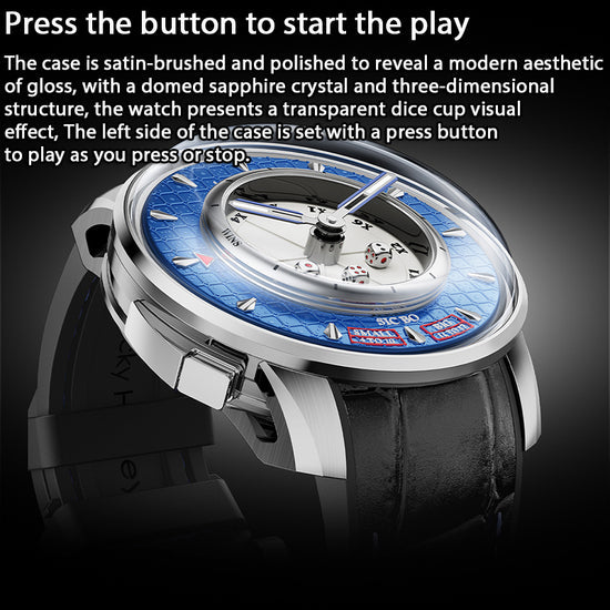 Player Series Red Sic Bo Automatic Watch Lucky Harvey TIMEMASTER