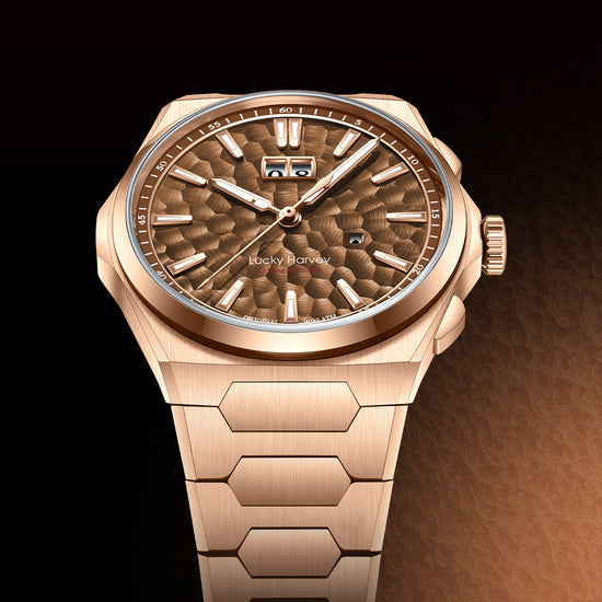 【Limited Edition 300pcs】Hammer Dial Big Date Automatic Winding Black Chiming Watch Lucky Harvey TIMEMASTER