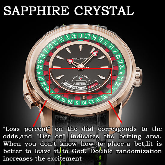 Player Series Gold European Roulette Automatic Watch Lucky Harvey TIMEMASTER