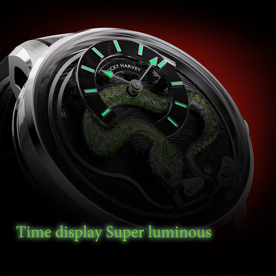 【Limited Edition 100pcs】2025 Red Enamel Snake Automata Chiming Mechanical New Watch Lucky Harvey TIMEMASTER