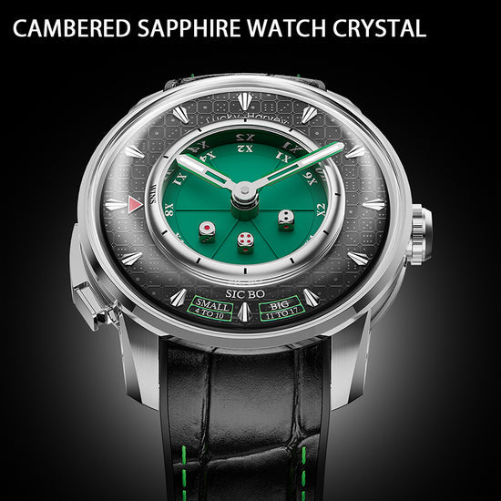 Player Series Red Sic Bo Automatic Watch Lucky Harvey TIMEMASTER
