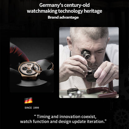 BONEST GATTI Automatic Tonneau Watch Phantom Black Warrior Dial Carbon Fiber Skeleton Self Wind Movement Sapphire Crystal Luminous Watch BG9008 TIMEMASTER