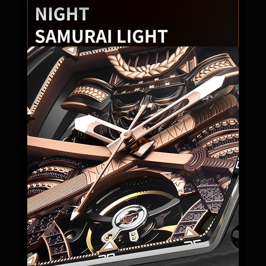 BONEST GATTI Automatic Tonneau Watch Phantom Black Warrior Dial Carbon Fiber Skeleton Self Wind Movement Sapphire Crystal Luminous Watch BG9008 TIMEMASTER