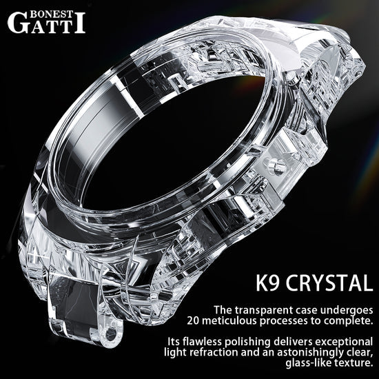 BONEST GATTI Automatic Tourbillon Movement Rainbow Bezel BG7002 TIMEMASTER