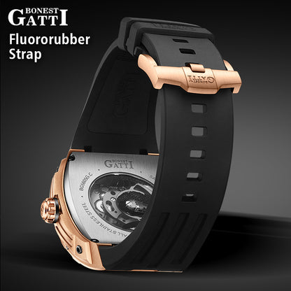 BONEST GATTI Barrel Dragon Men's Automatic Mechanical Watch Luminous GB5606 TIMEMASTER