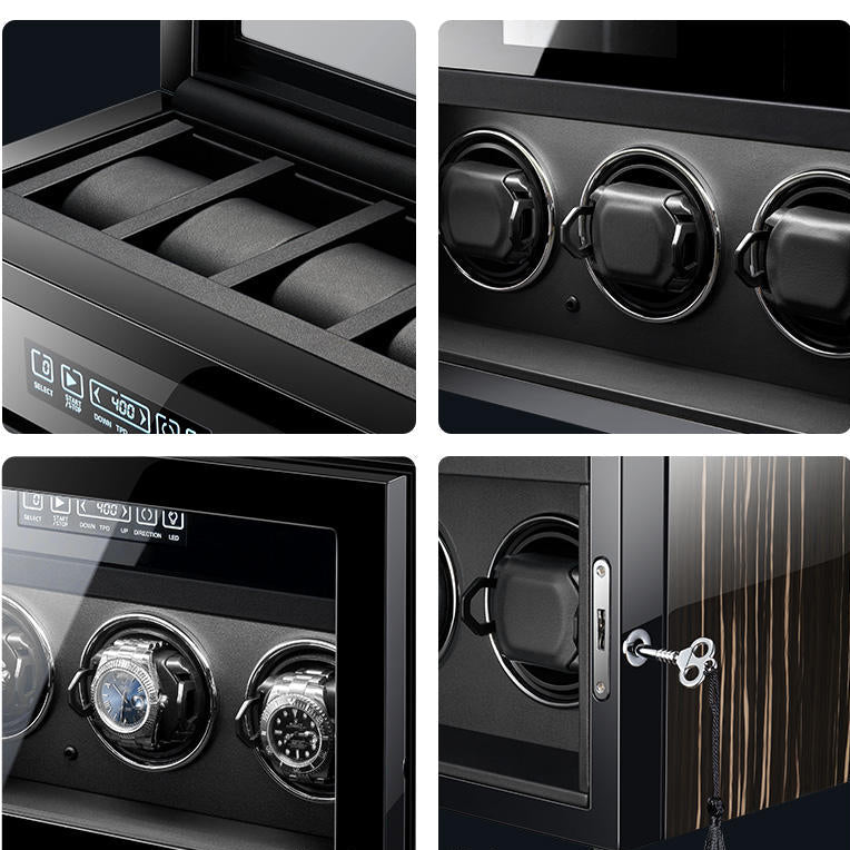 Automatic Watch Winder 6 Slots MQ-Z7365 Timemaster & Co