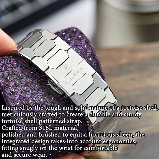 【Limited Edition 300PCS】Sound Of Nature Guilloché Purple Dial Big Date Chiming Automatic Watch Lucky Harvey TIMEMASTER