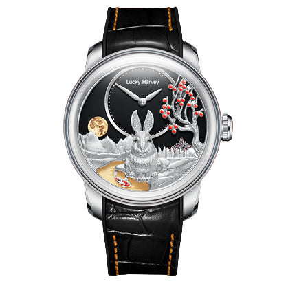 【Limited Edition 588pcs】Silver Rabbit Automatic Watch Chinese New Year 2023 Luminous Lucky Harvey TIMEMASTER