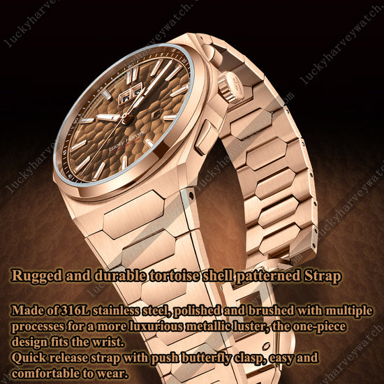 【Limited Edition 300pcs】Hammer Dial Big Date Automatic Winding Black Chiming Watch Lucky Harvey TIMEMASTER