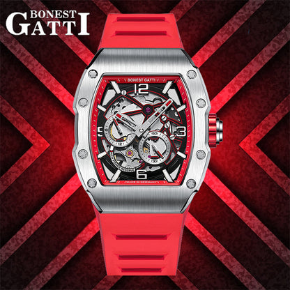 BONEST GATTI CITIZEN Movement Luminous 42h Roud Shaped Case Automatic Watch BG9903 TIMEMASTER