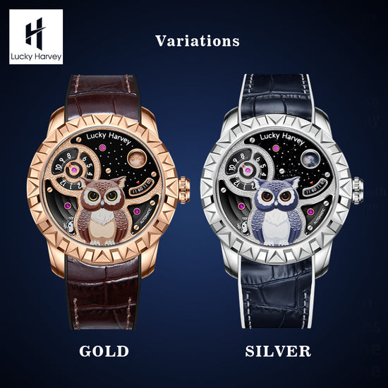 Silver Owl Automatic New Watch Luminous Dial Lucky Harvey TIMEMASTER