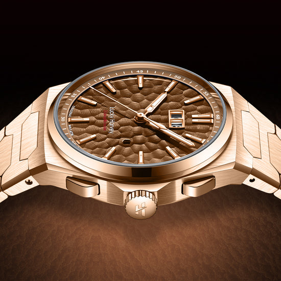 【Limited Edition 300pcs】Hammer Dial Big Date Automatic Winding Purple Chiming Watch Lucky Harvey TIMEMASTER
