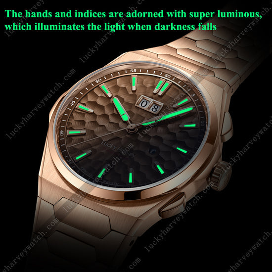 【Limited Edition 300pcs】Hammer Dial Big Date Automatic Winding Purple Chiming Watch Lucky Harvey TIMEMASTER