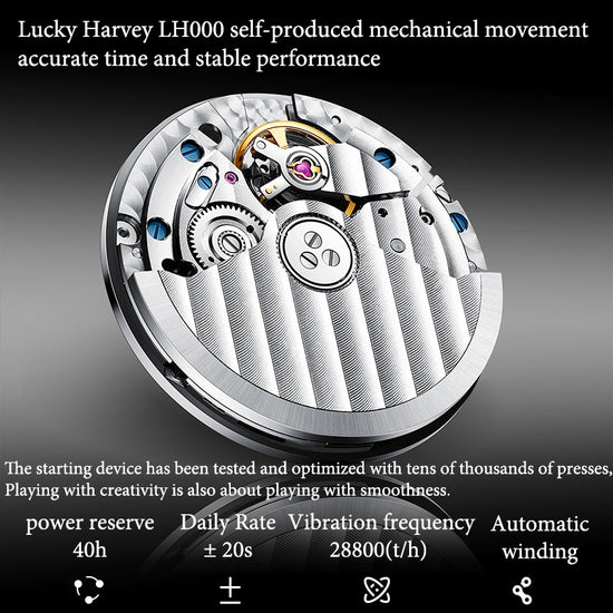 Player Series Red Sic Bo Automatic Watch Lucky Harvey TIMEMASTER